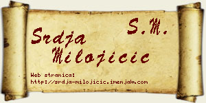 Srđa Milojičić vizit kartica